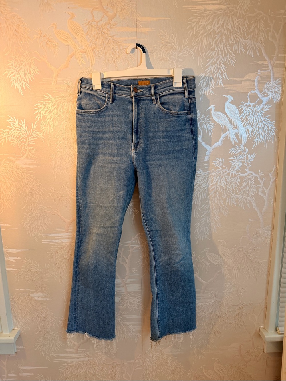 MOTHER The Hustler Ankle Fray size 29 Jeans with Raw Hem